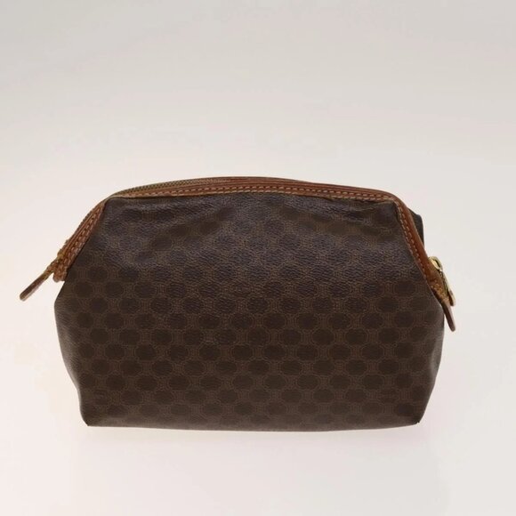 FENDI Celine Zucca Canvas Macadam Canvas Bag PVC 2 Set Beige Brown Auth ti3415 - Picture 10 of 15